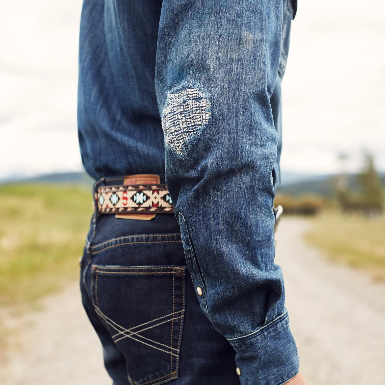 Medium Blue Denim Shirt -STETSON