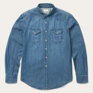 Medium Blue Denim Shirt -STETSON
