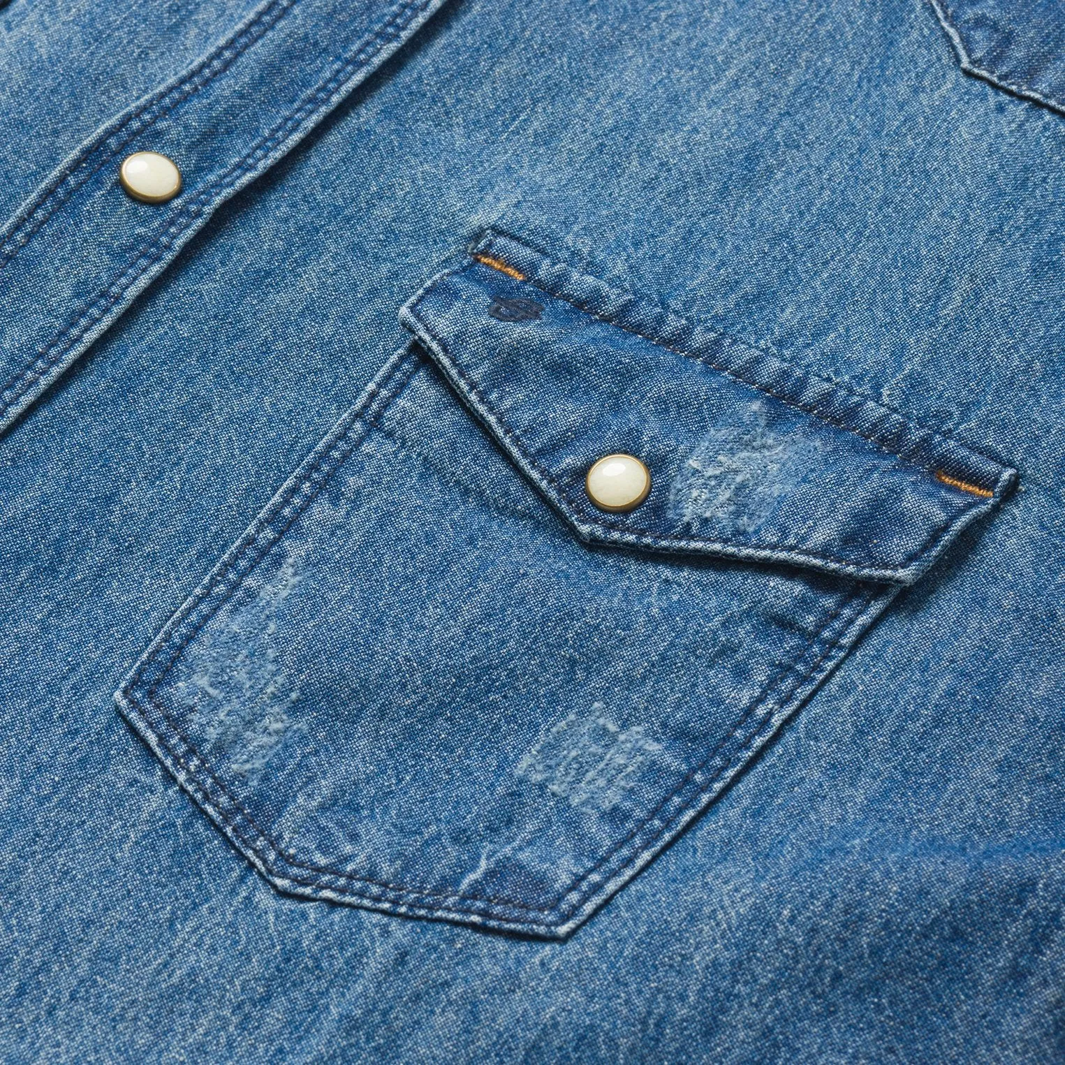Medium Blue Denim Shirt -STETSON