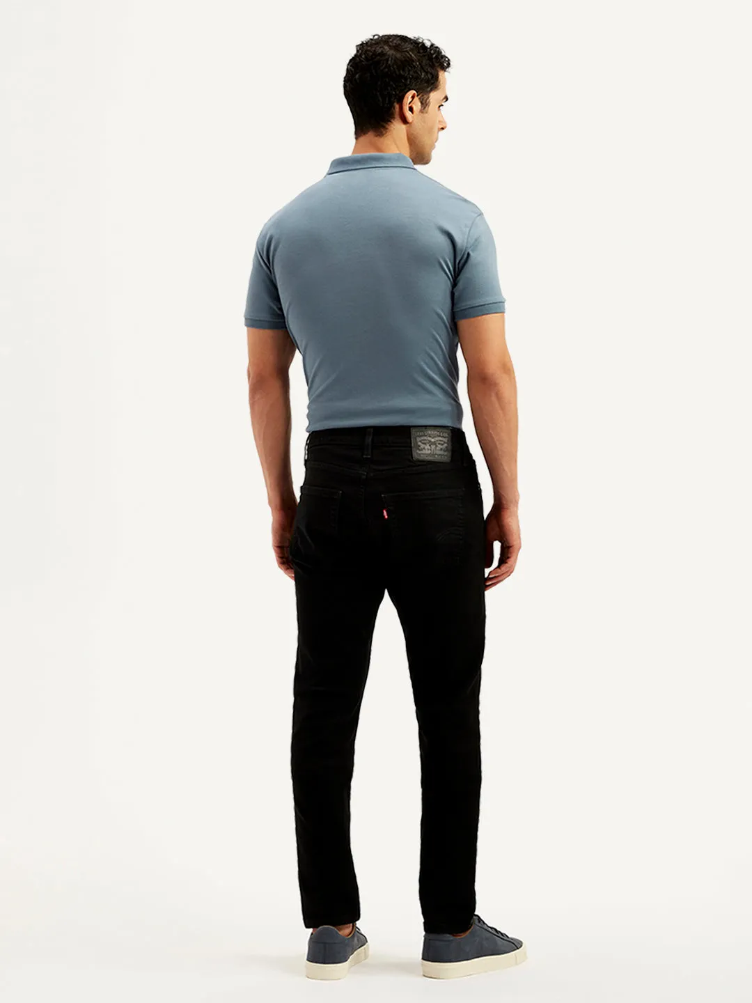 Men's 512 Black Slim Tapered Fit Mid Rise Jeans LEVI'S