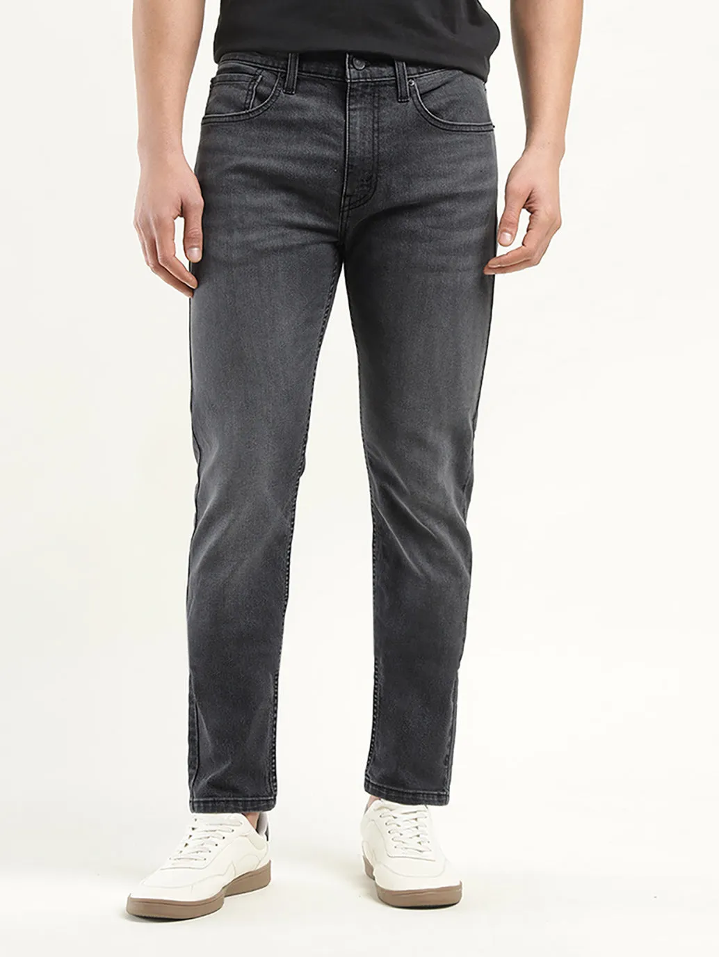 Men's 512 Black Slim Tapered Fit Mid Rise Jeans LEVI'S