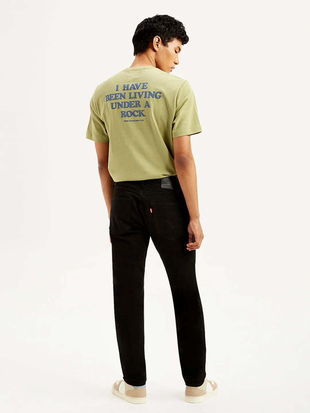 Men's 512 Black Slim Tapered Fit Mid Rise Jeans LEVI'S