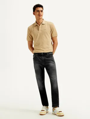 Men's 512 Black Slim Tapered Fit Mid Rise Jeans LEVI'S
