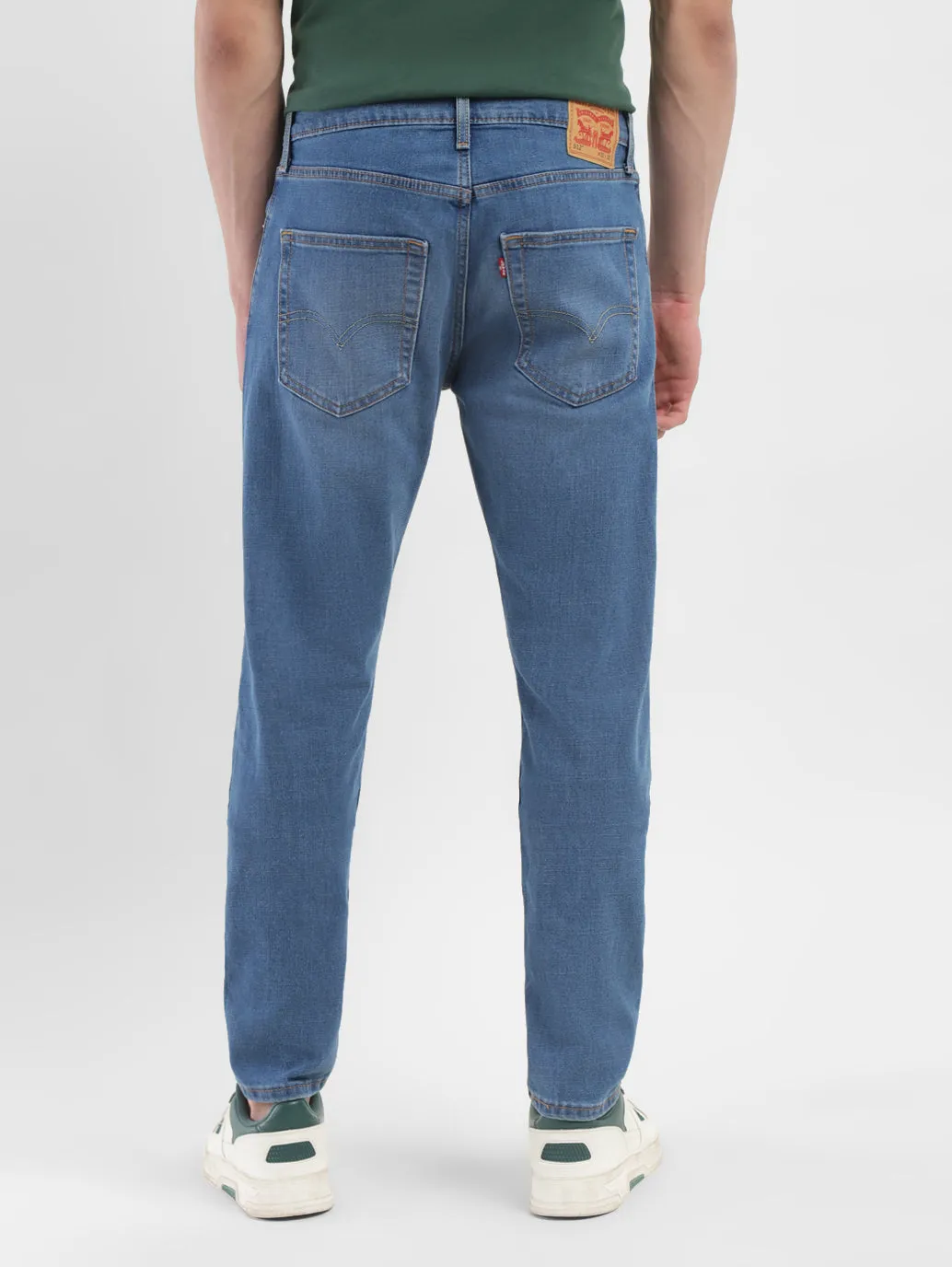 Men's 512 Blue Slim Tapered Fit Mid Rise Jeans LEVI'S