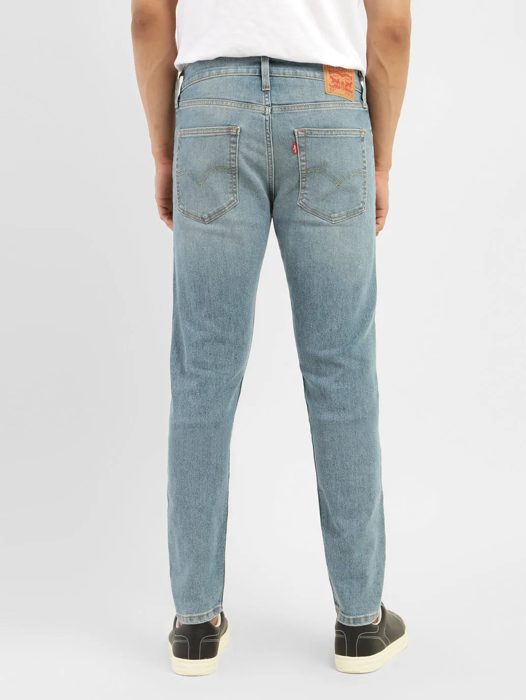 Men's 512 Blue Slim Tapered Fit Mid Rise Jeans LEVI'S
