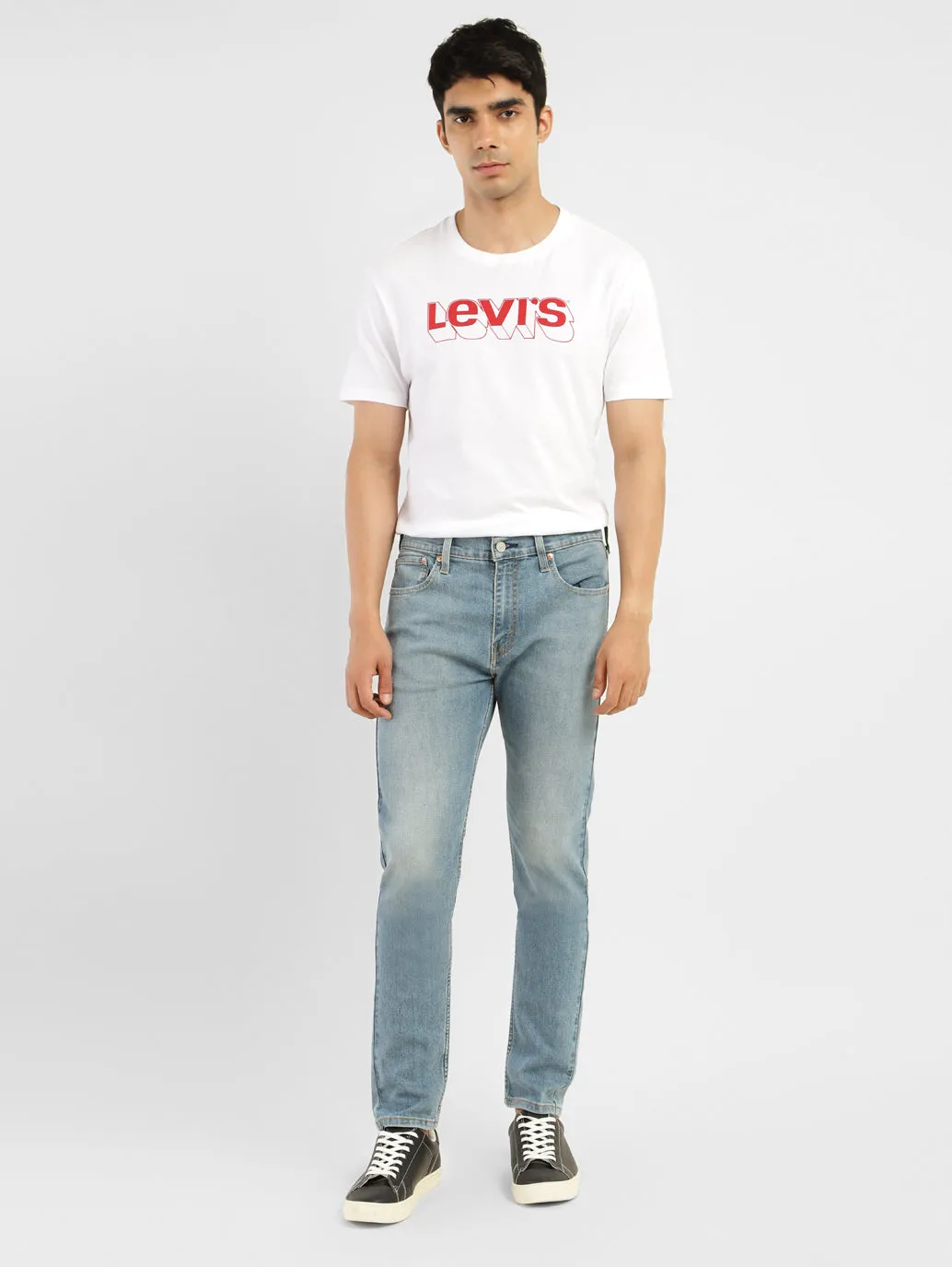 Men's 512 Blue Slim Tapered Fit Mid Rise Jeans LEVI'S