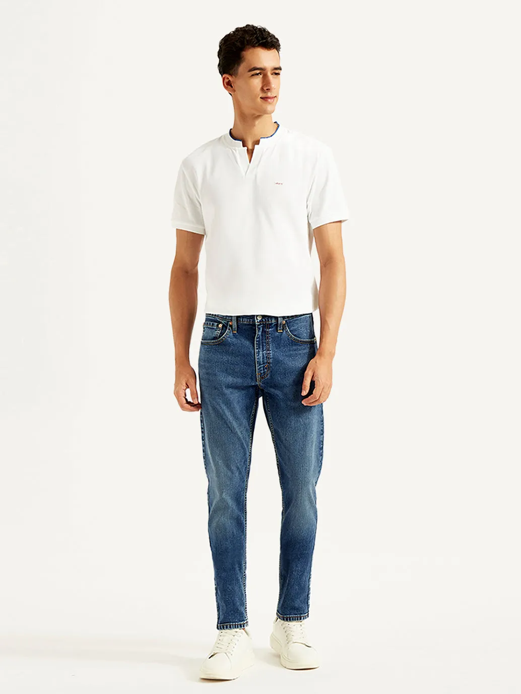 Men's 512 Blue Slim Tapered Fit Mid Rise Jeans LEVI'S