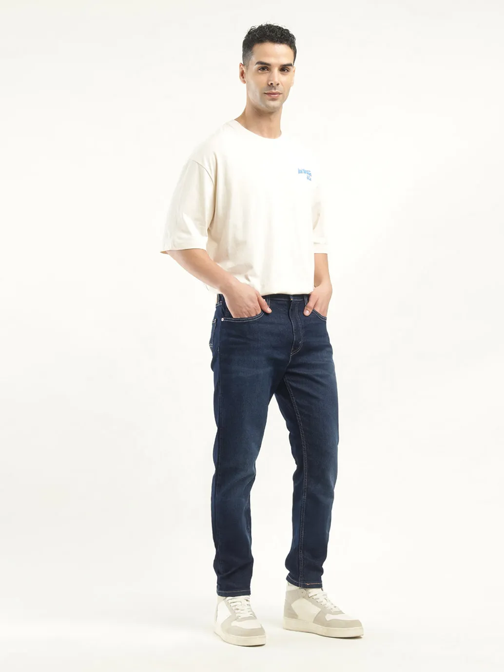 Men's 512 Blue Slim Tapered Fit Mid Rise Jeans LEVI'S