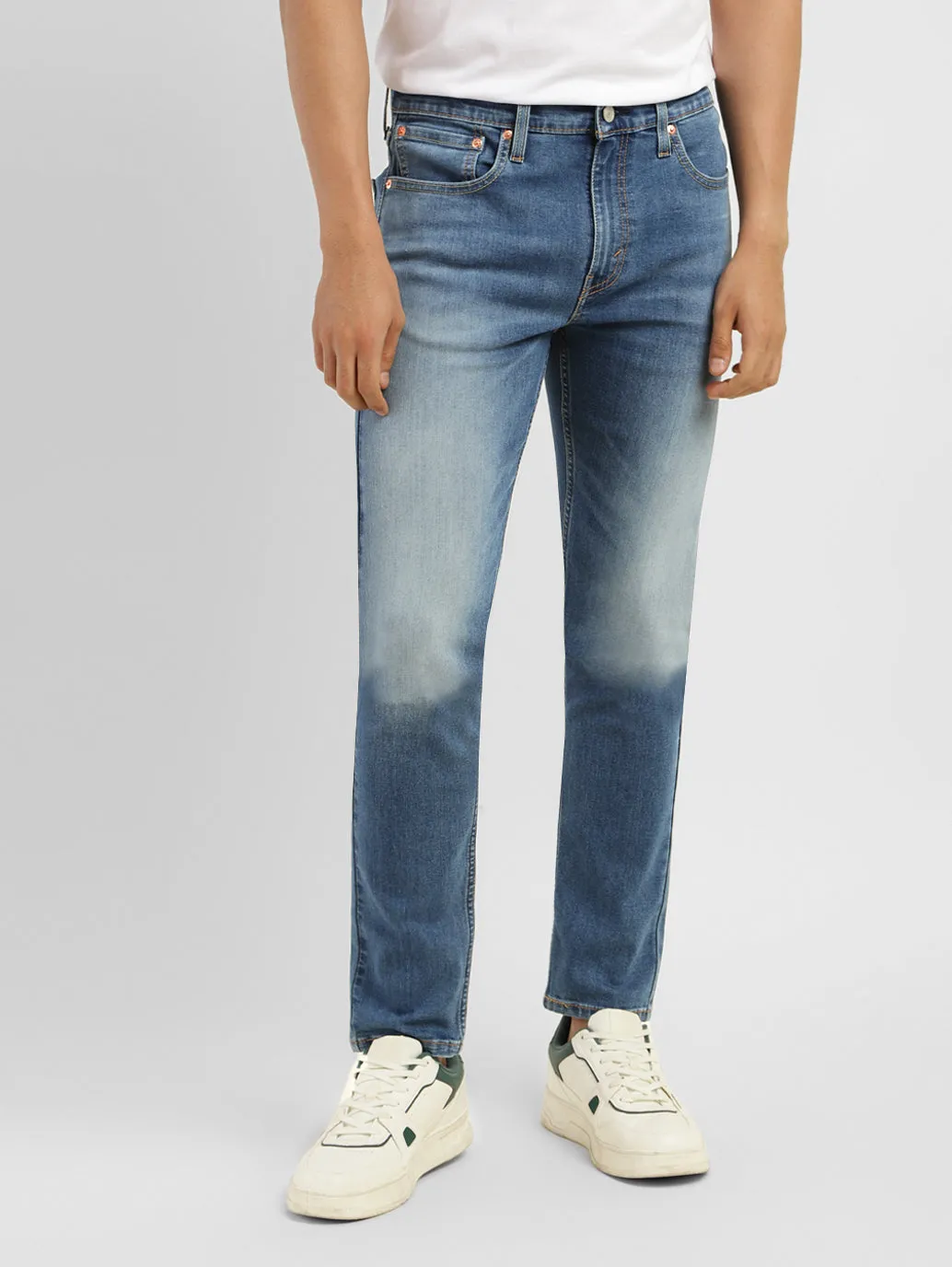 Men's 512 Blue Tapered Fit Mid Rise Jeans LEVI'S
