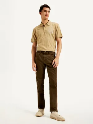 Men's 512 Brown Slim Tapered Fit Mid Rise Jeans LEVI'S