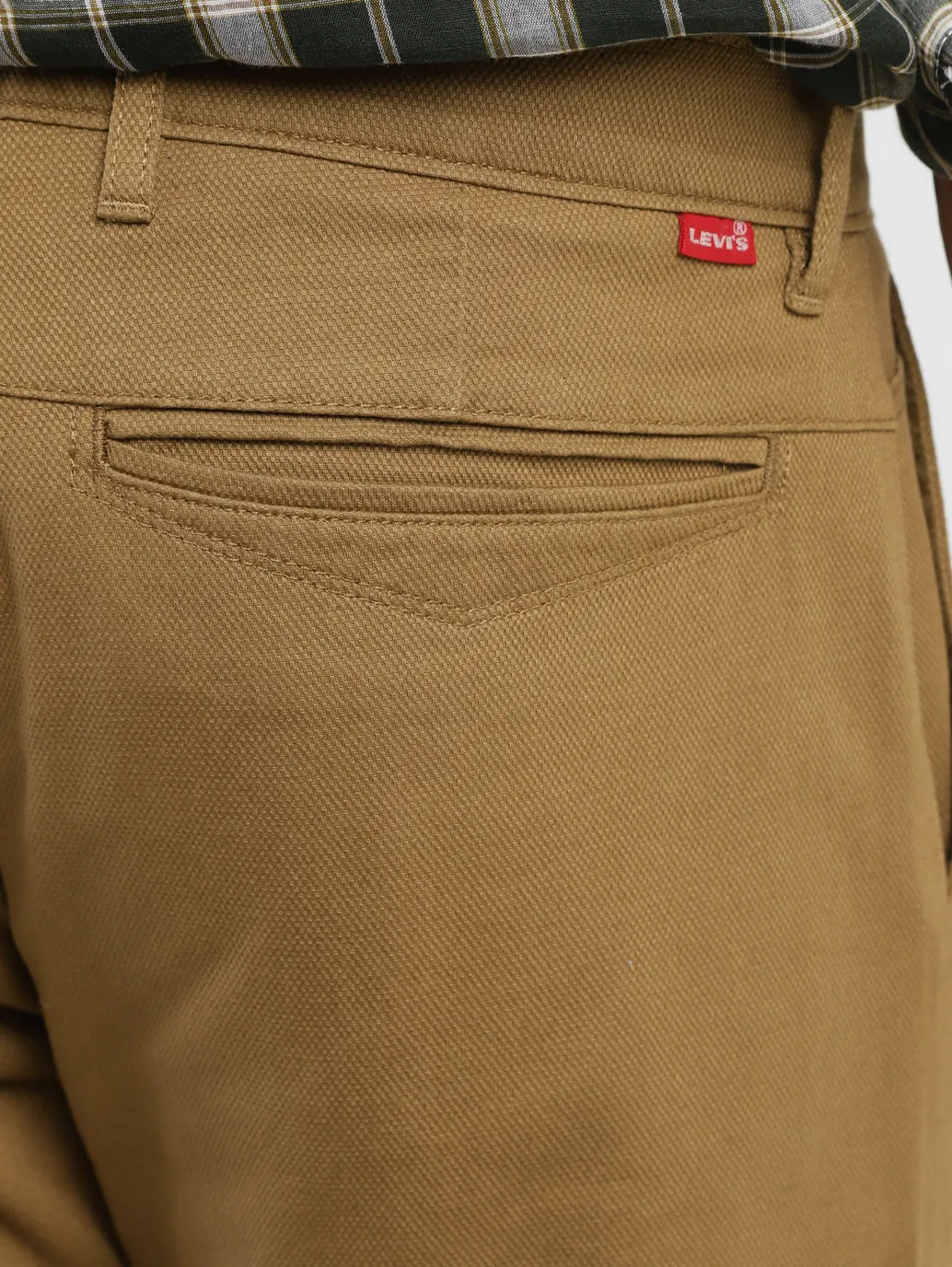 Men's 512 Brown Slim Tapered Fit Trousers LEVI'S