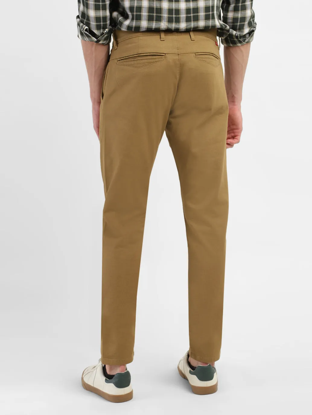 Men's 512 Brown Slim Tapered Fit Trousers LEVI'S