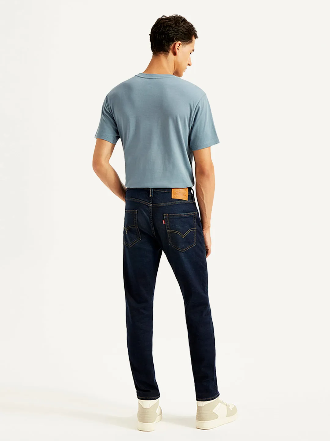 Men's 512 Dark Blue Slim Tapered Fit Mid Rise Jeans LEVI'S