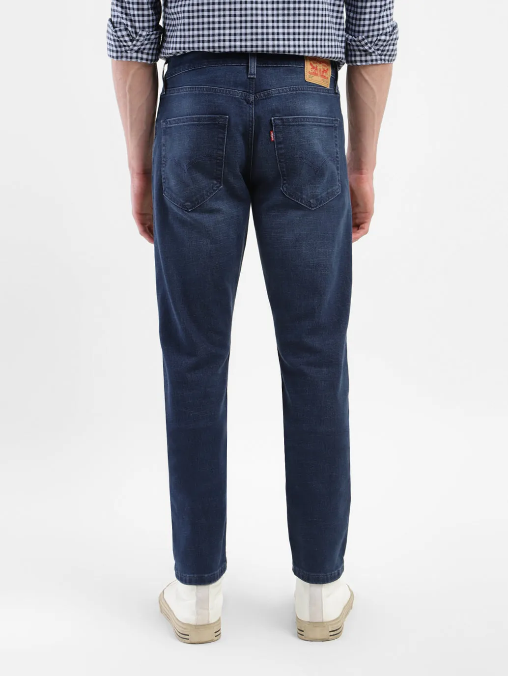 Men's 512 Dark Blue Slim Tapered Fit Mid Rise Jeans LEVI'S