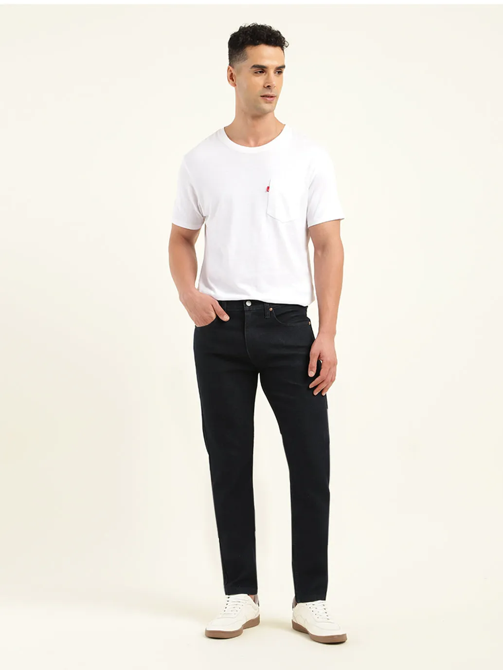 Men's 512 Dark Indigo Slim Tapered Fit Mid Rise Jeans LEVI'S