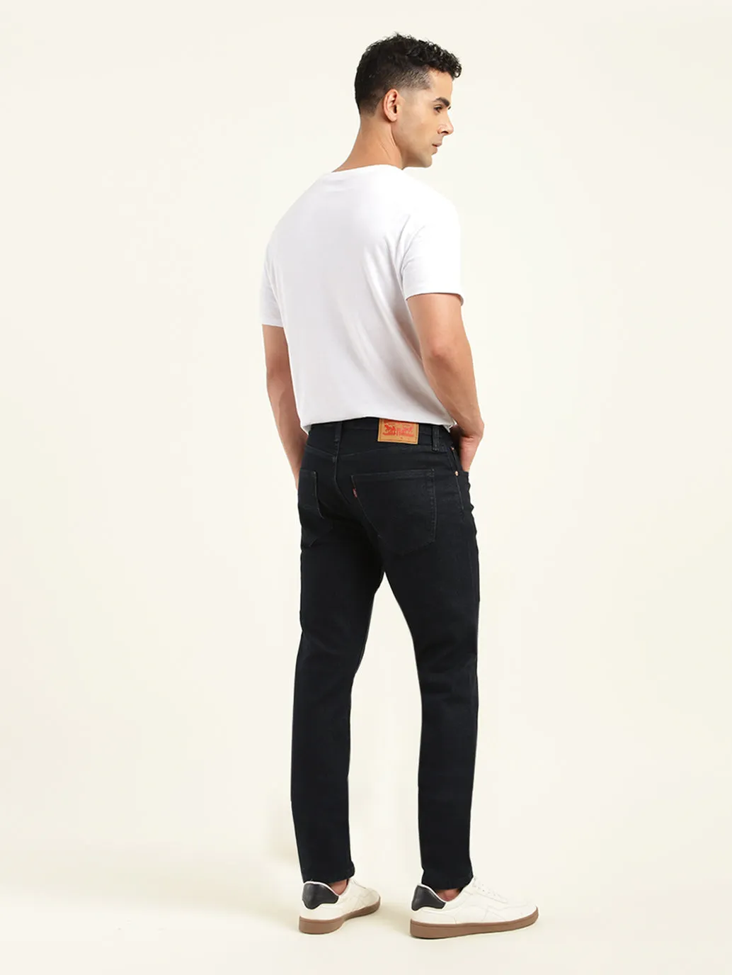 Men's 512 Dark Indigo Slim Tapered Fit Mid Rise Jeans LEVI'S