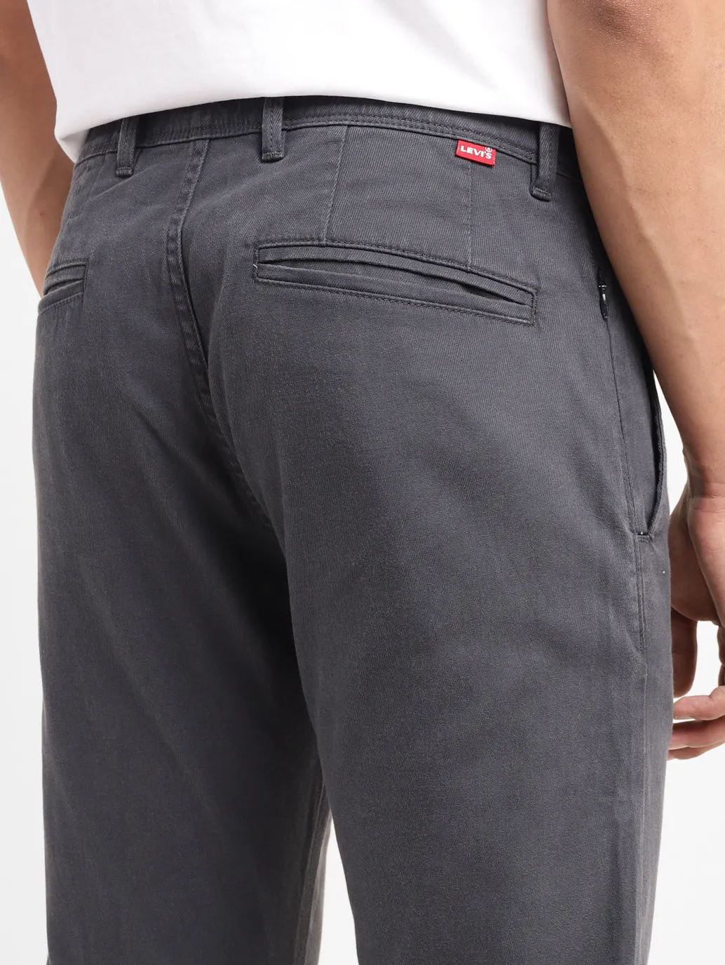 Men's 512 Grey Slim Tapered Fit chinos LEVI'S