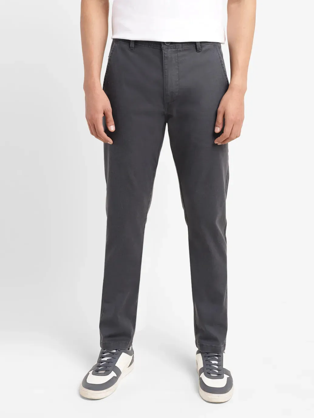Men's 512 Grey Slim Tapered Fit chinos LEVI'S
