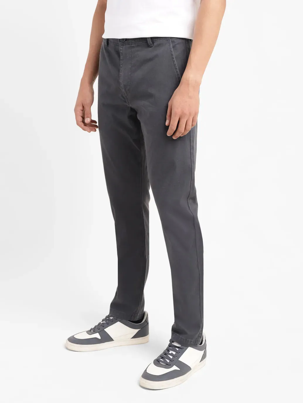 Men's 512 Grey Slim Tapered Fit chinos LEVI'S