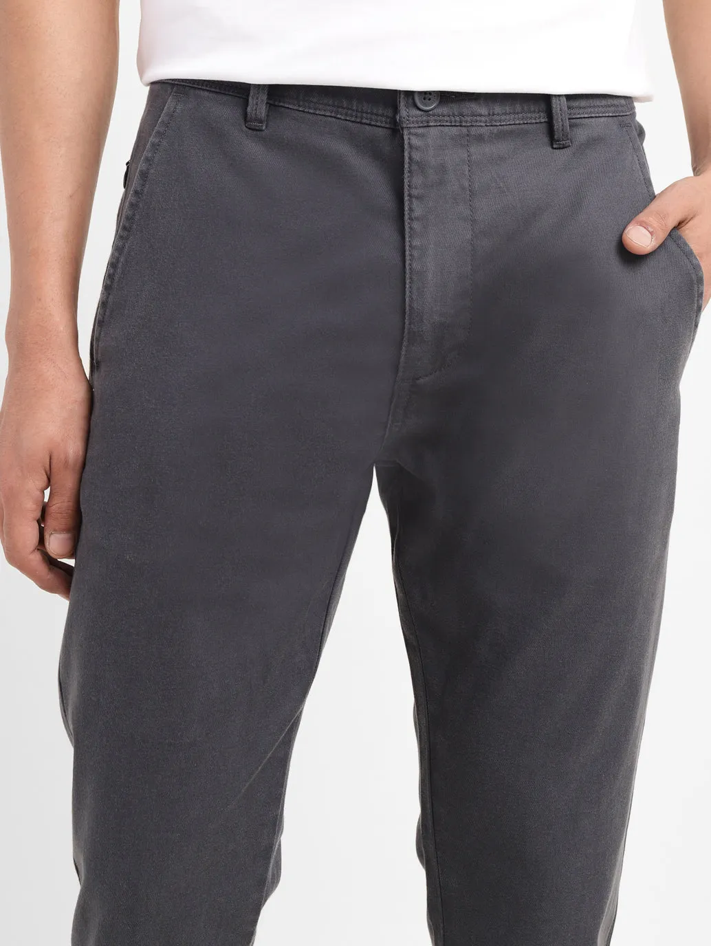Men's 512 Grey Slim Tapered Fit chinos LEVI'S