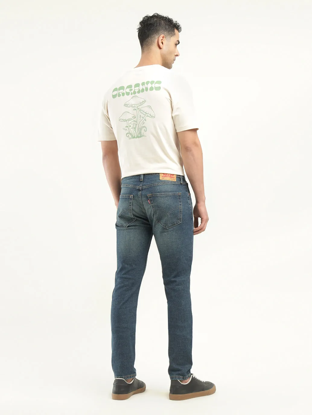 Men's 512 Indigo Slim Tapered Fit Mid Rise Jeans LEVI'S