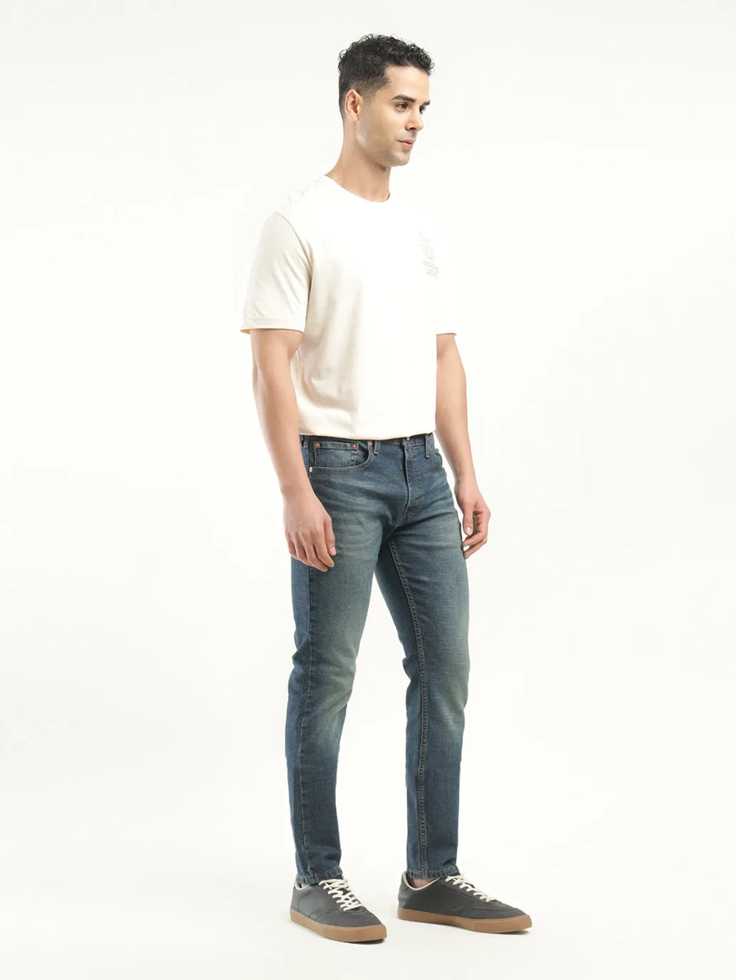 Men's 512 Indigo Slim Tapered Fit Mid Rise Jeans LEVI'S