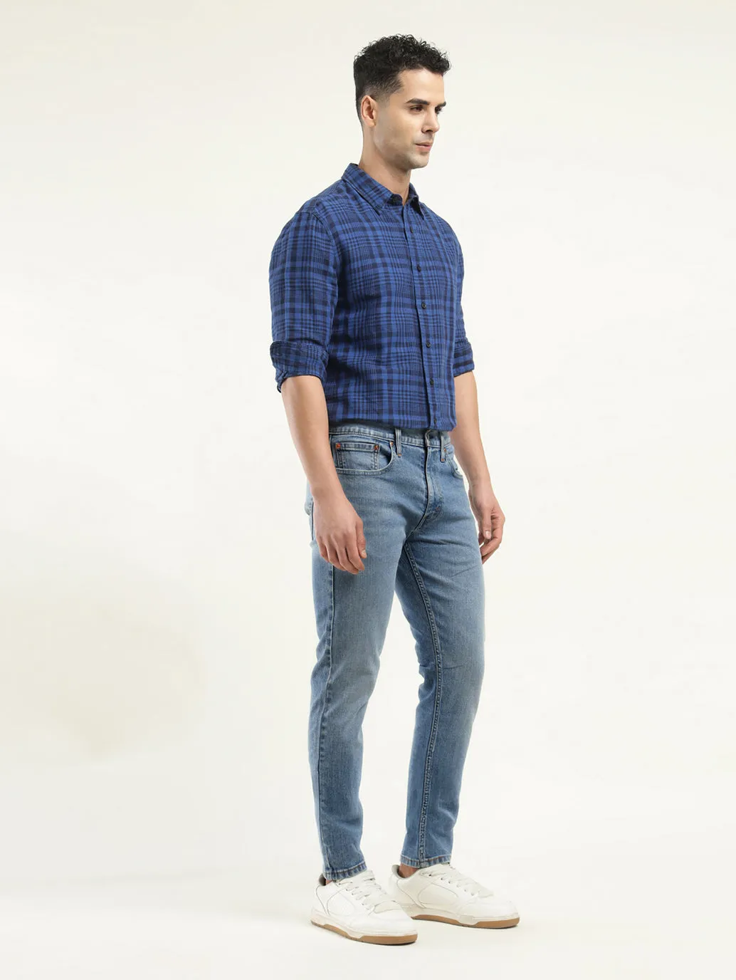 Men's 512 Indigo Slim Tapered Fit Mid Rise Jeans LEVI'S