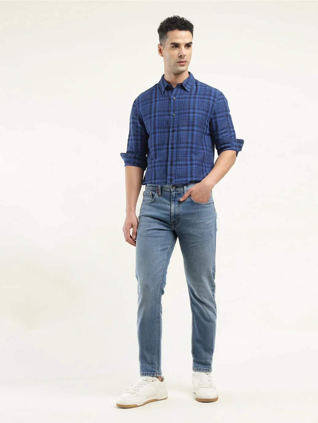 Men's 512 Indigo Slim Tapered Fit Mid Rise Jeans LEVI'S