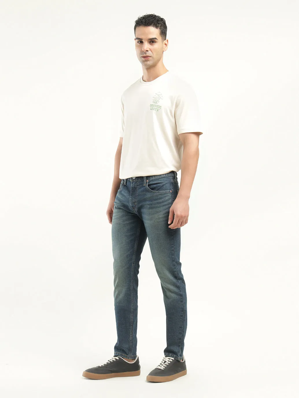 Men's 512 Indigo Slim Tapered Fit Mid Rise Jeans LEVI'S