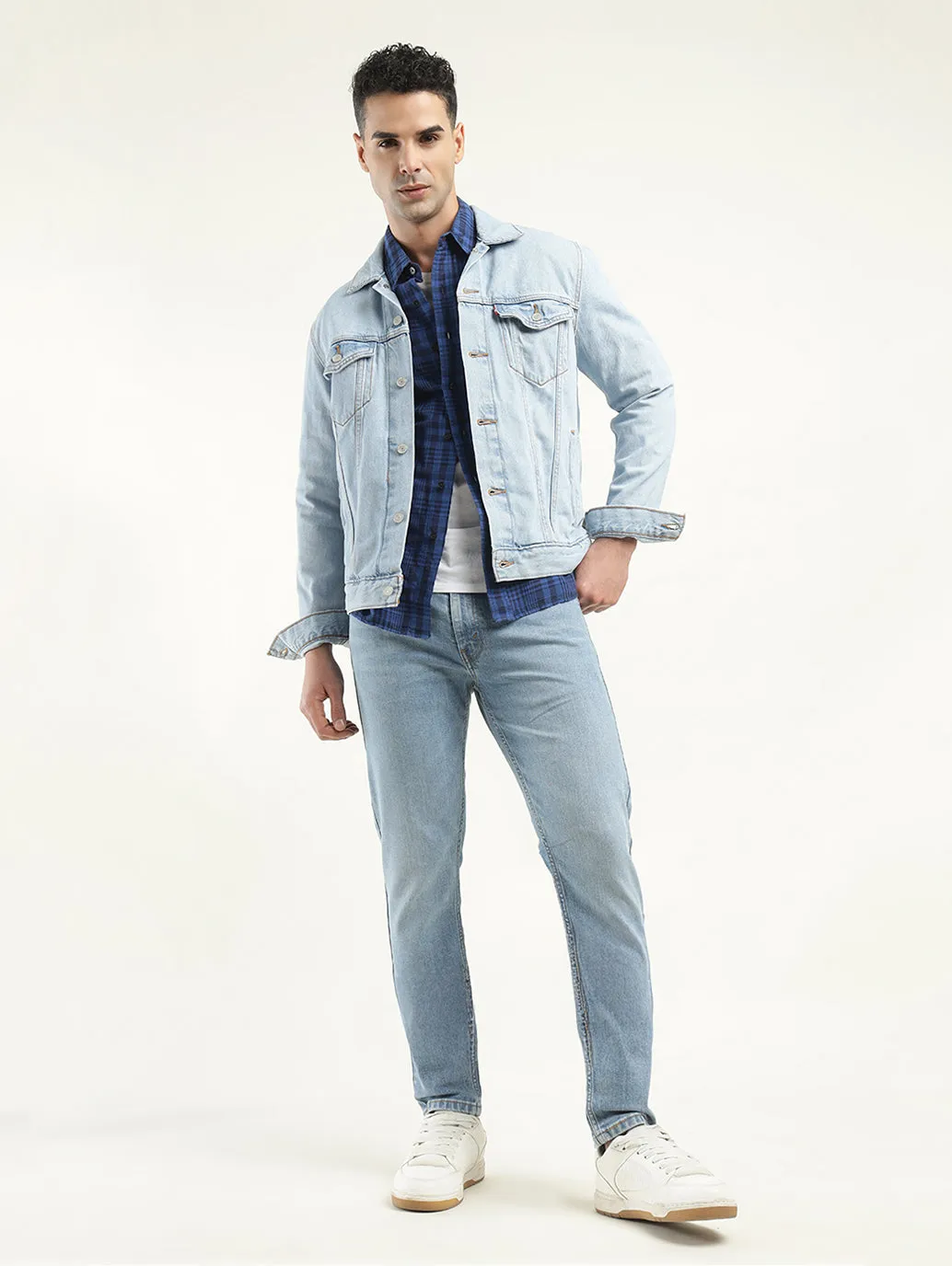 Men's 512 Indigo Slim Tapered Fit Mid Rise Jeans LEVI'S