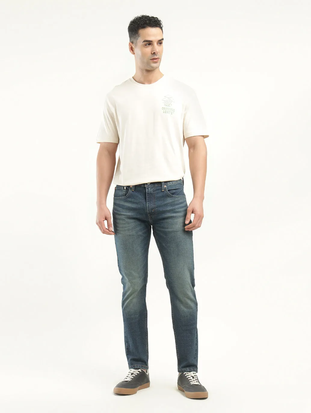 Men's 512 Indigo Slim Tapered Fit Mid Rise Jeans LEVI'S