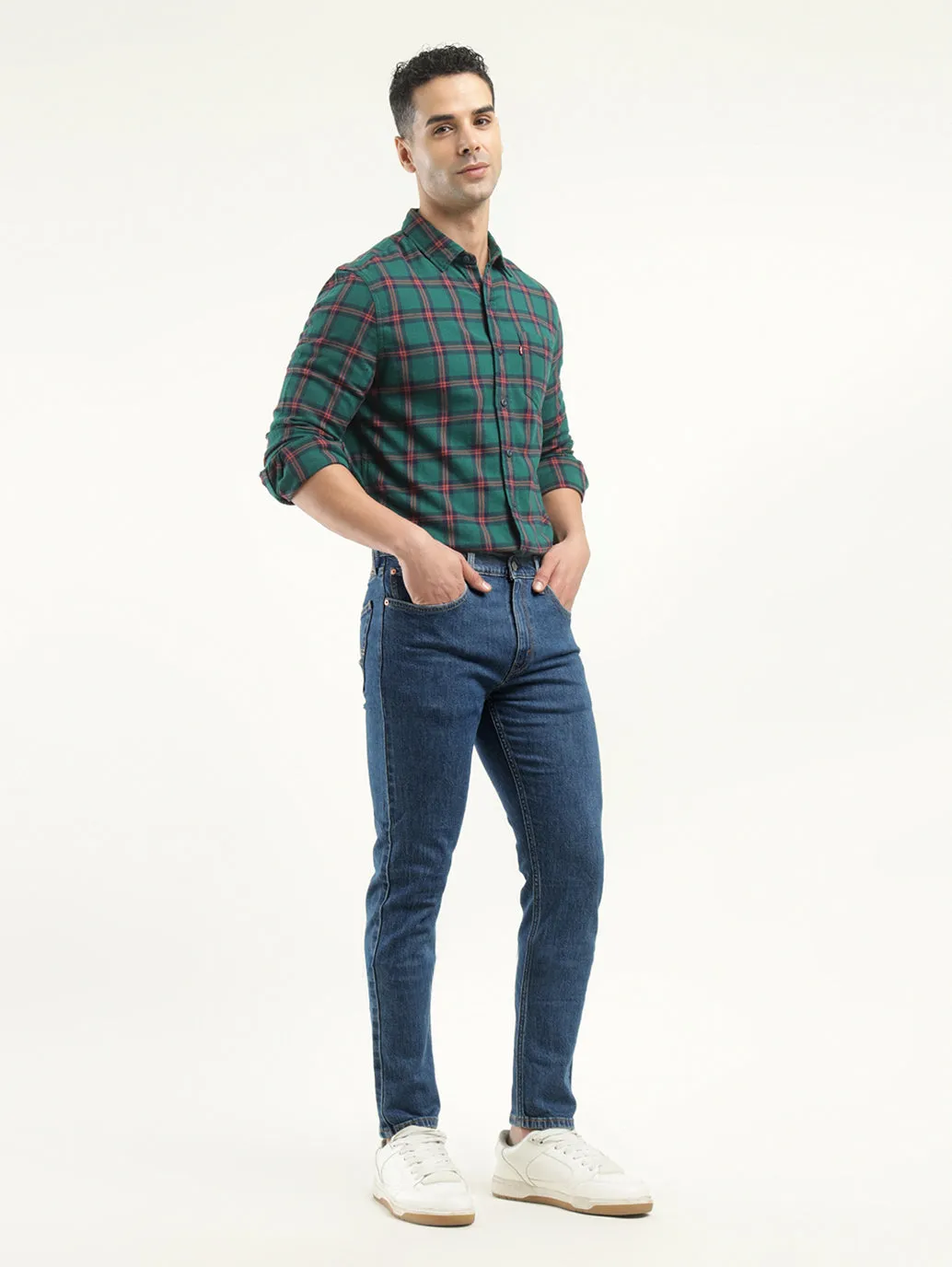 Men's 512 Indigo Slim Tapered Fit Mid Rise Jeans LEVI'S