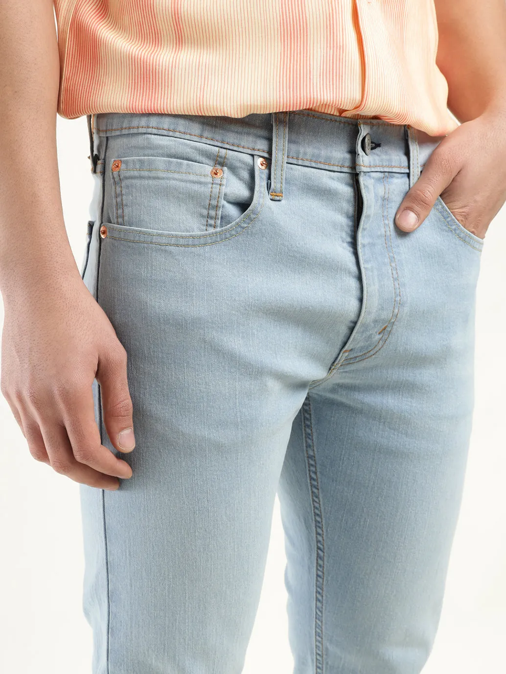 Men's 512 Indigo Slim Tapered Fit Mid Rise Jeans LEVI'S