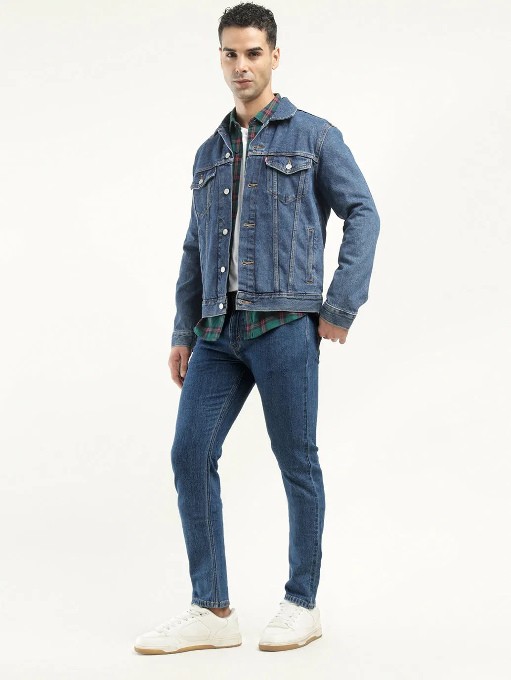 Men's 512 Indigo Slim Tapered Fit Mid Rise Jeans LEVI'S