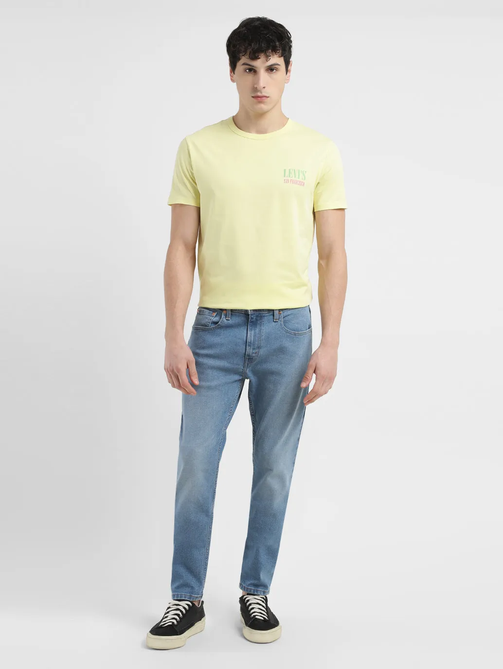 Men's 512 Light Blue Slim Tapered Fit Mid Rise Jeans LEVI'S