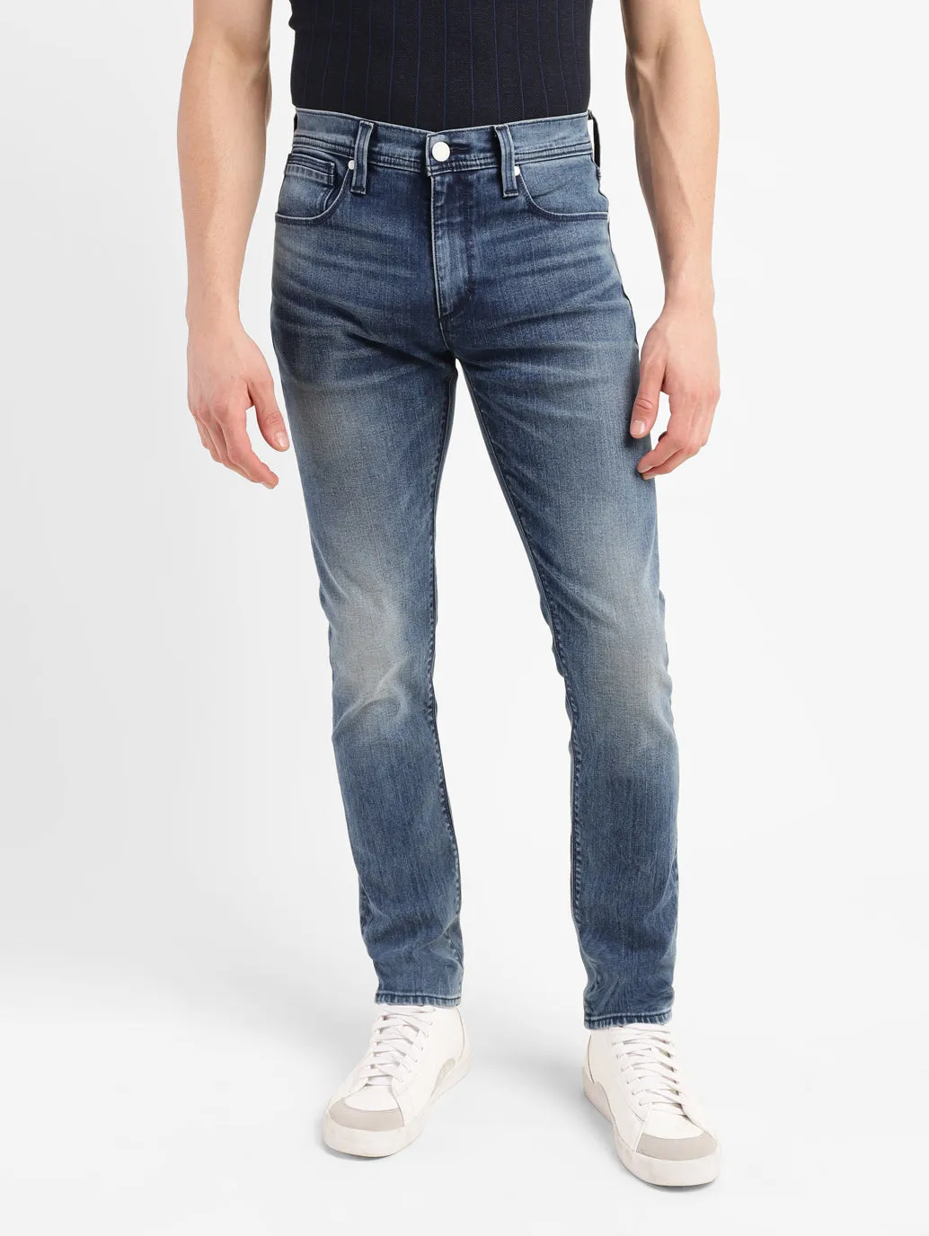 Men's 512 Mid Indigo Slim Tapered Fit Mid Rise Jeans LEVI'S
