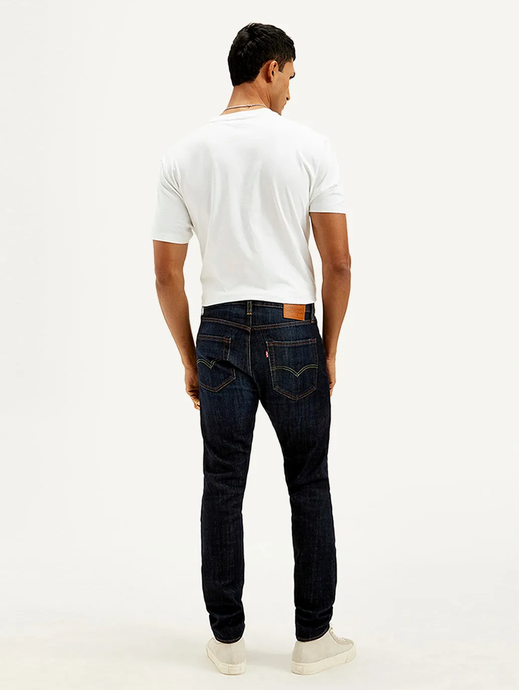 Men's 512 Navy Blue Slim Tapered Fit Mid Rise Jeans LEVI'S