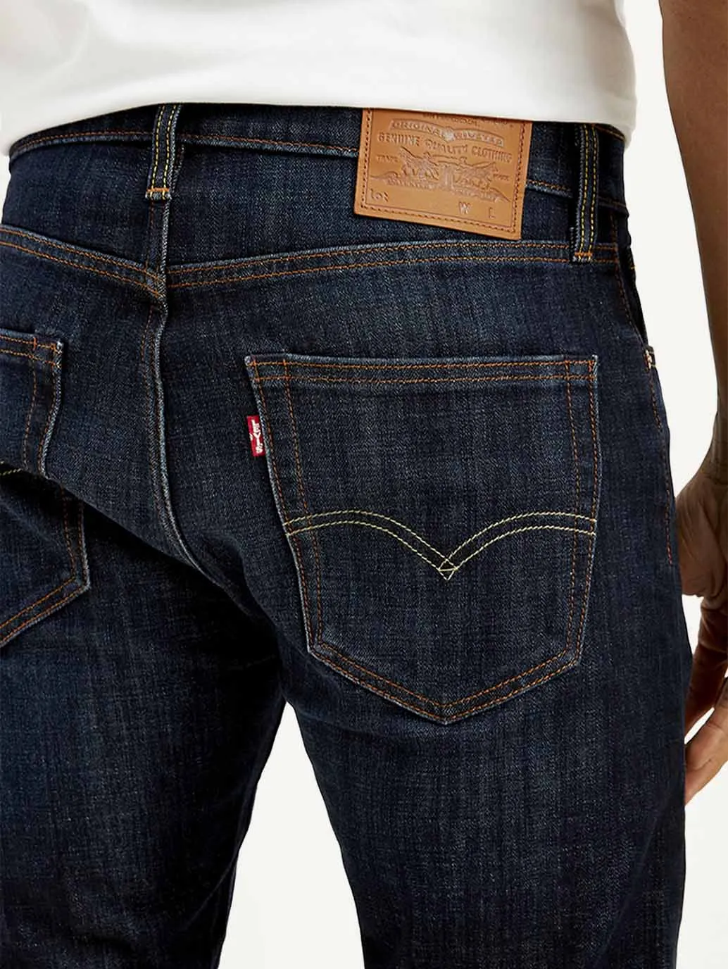 Men's 512 Navy Blue Slim Tapered Fit Mid Rise Jeans LEVI'S
