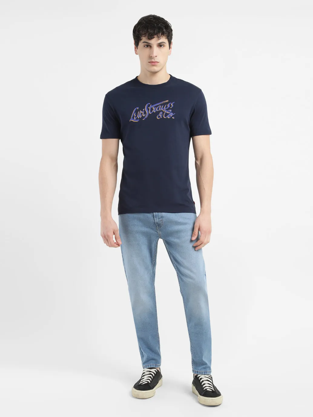 Men's Brand Logo Crew Neck T-shirt LEVI'S