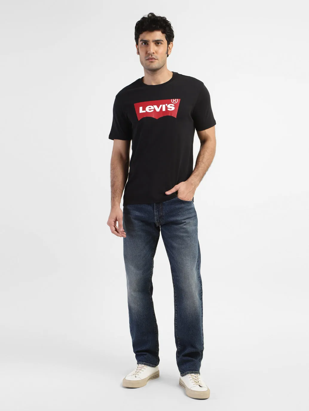 Men's Brand Logo Crew Neck T-shirt LEVI'S