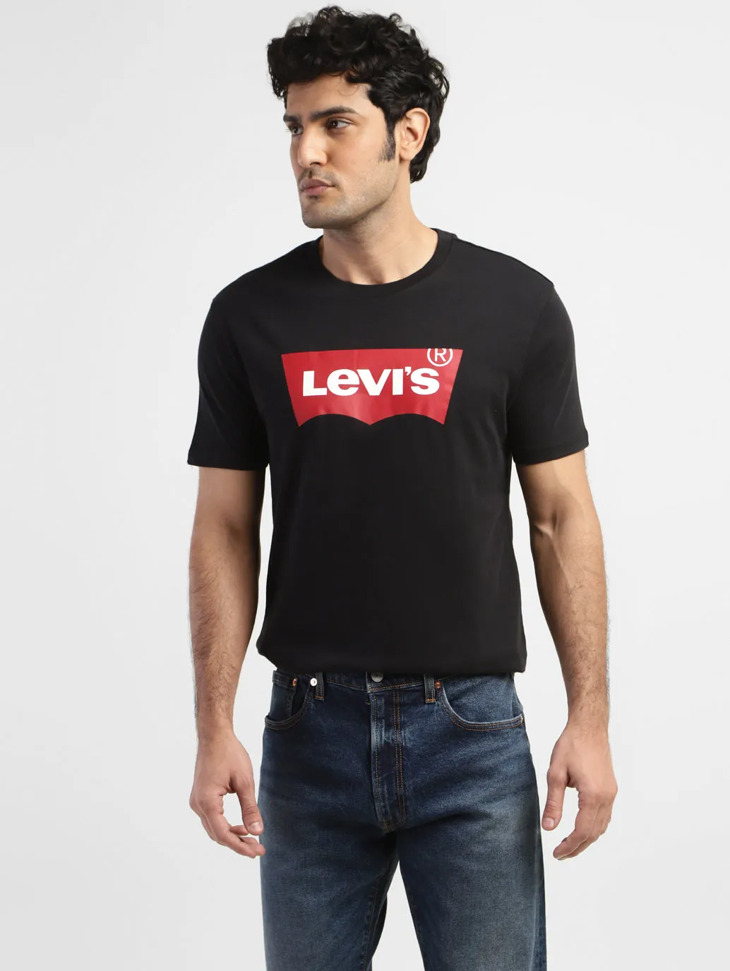 Men's Brand Logo Crew Neck T-shirt LEVI'S