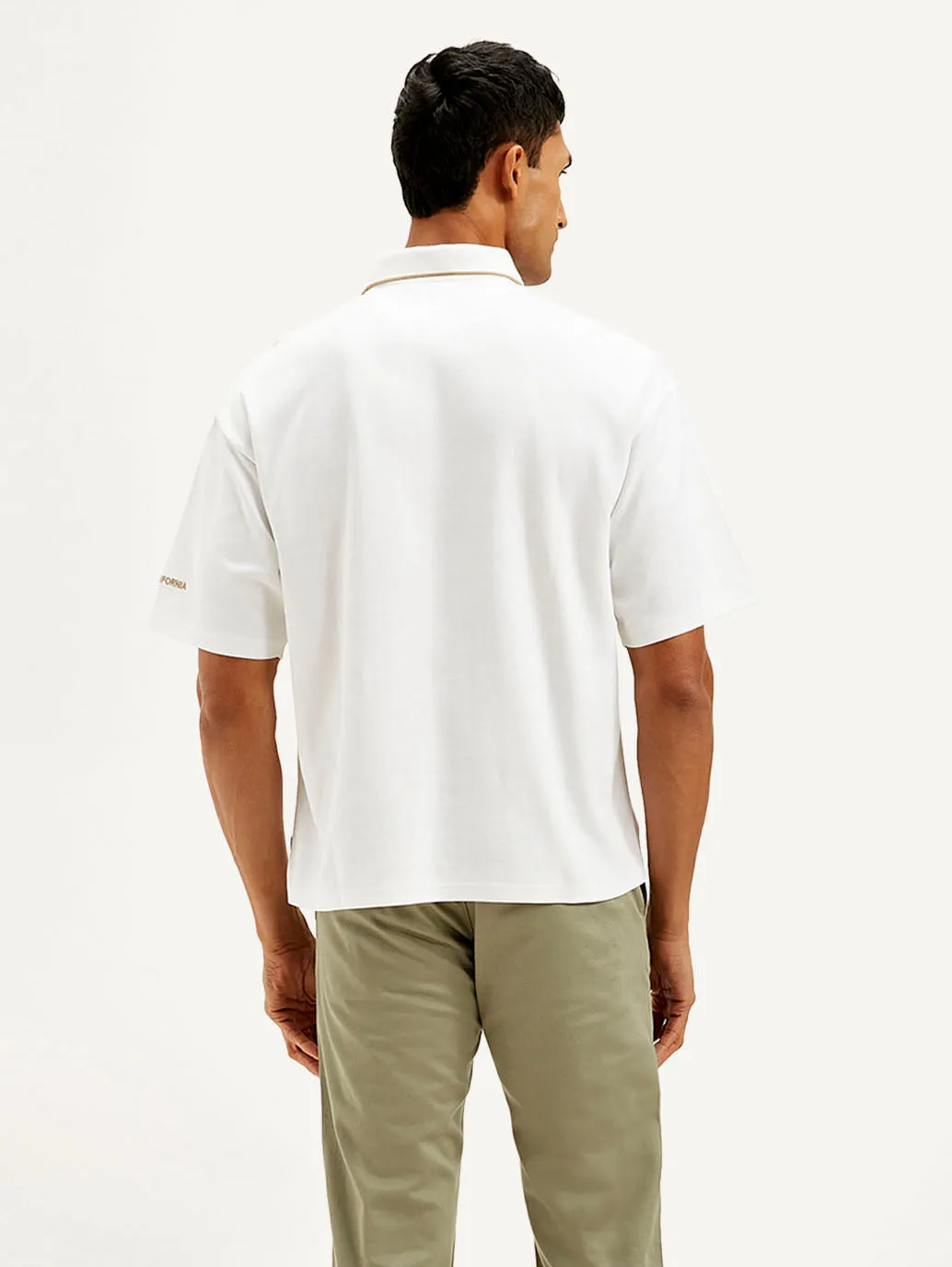 Men's Brand Logo Loose Fit Polo T-shirt LEVI'S