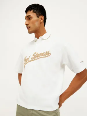 Men's Brand Logo Loose Fit Polo T-shirt LEVI'S