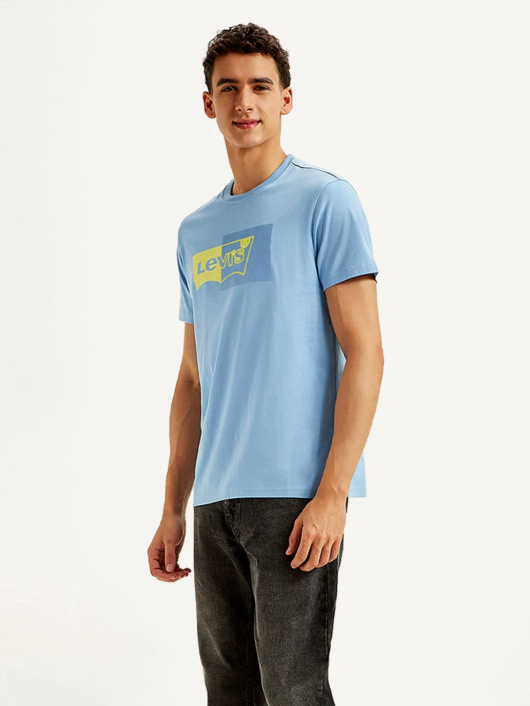 Men's Brand Logo Slim Fit T-shirt LEVI'S