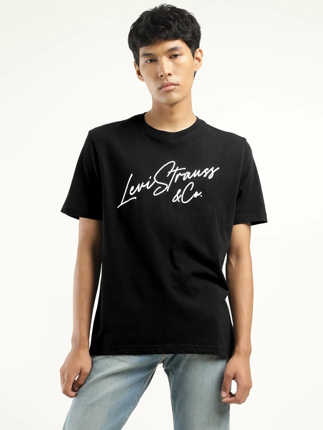 Men's Graphic Print Crew Neck T-Shirt LEVI'S