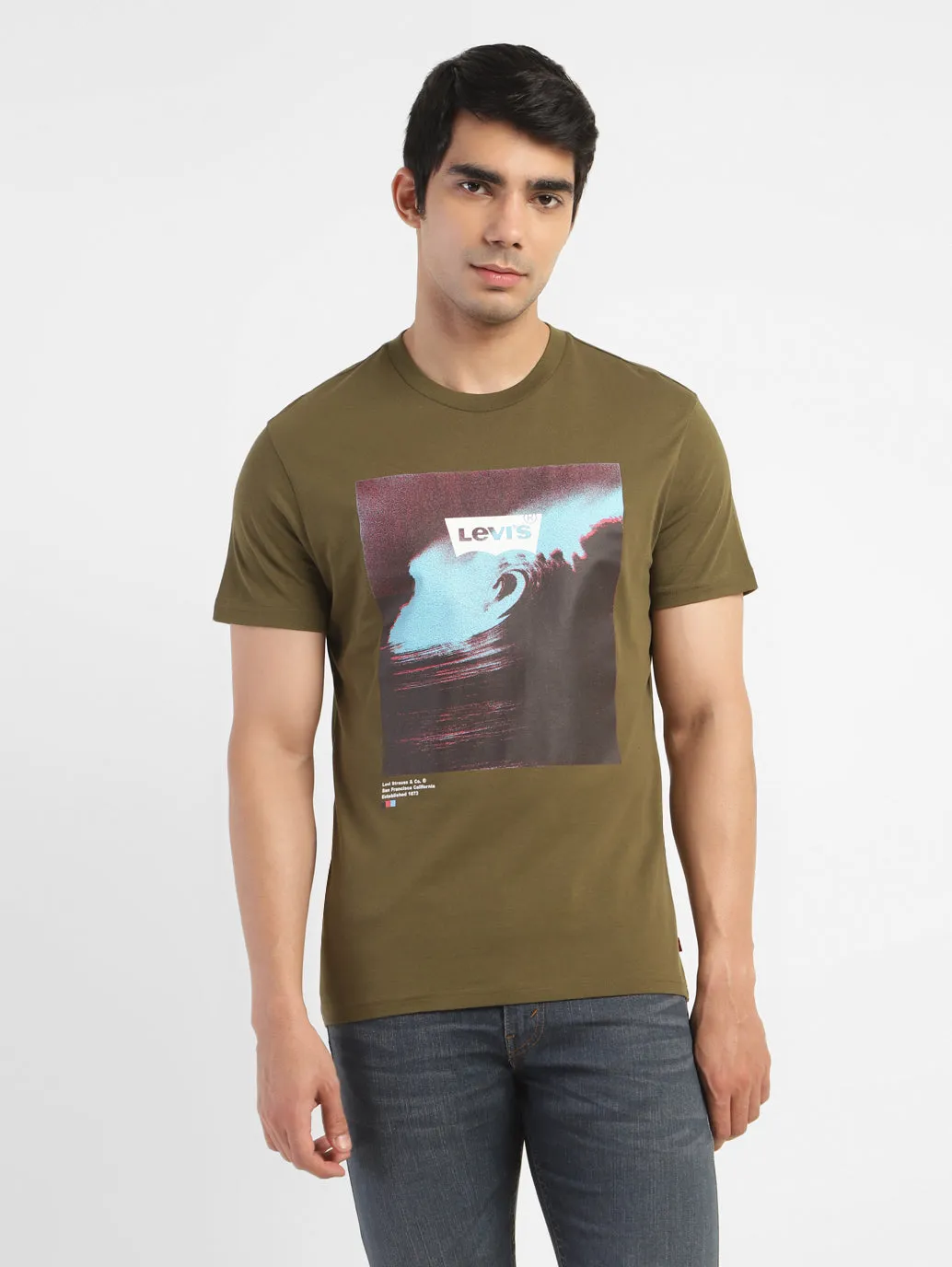 Men's Graphic Print Crew Neck T-shirt LEVI'S