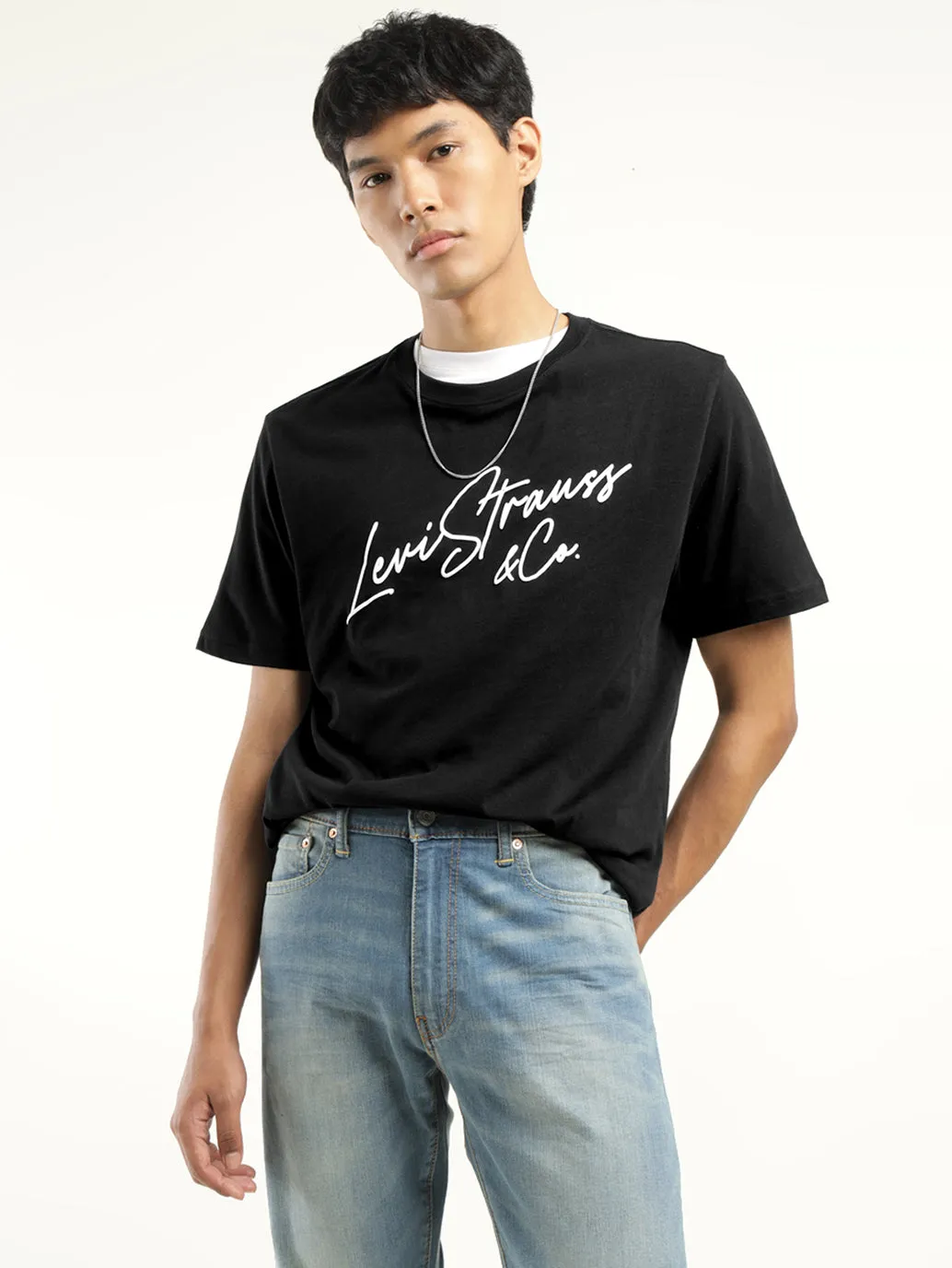 Men's Graphic Print Crew Neck T-Shirt LEVI'S