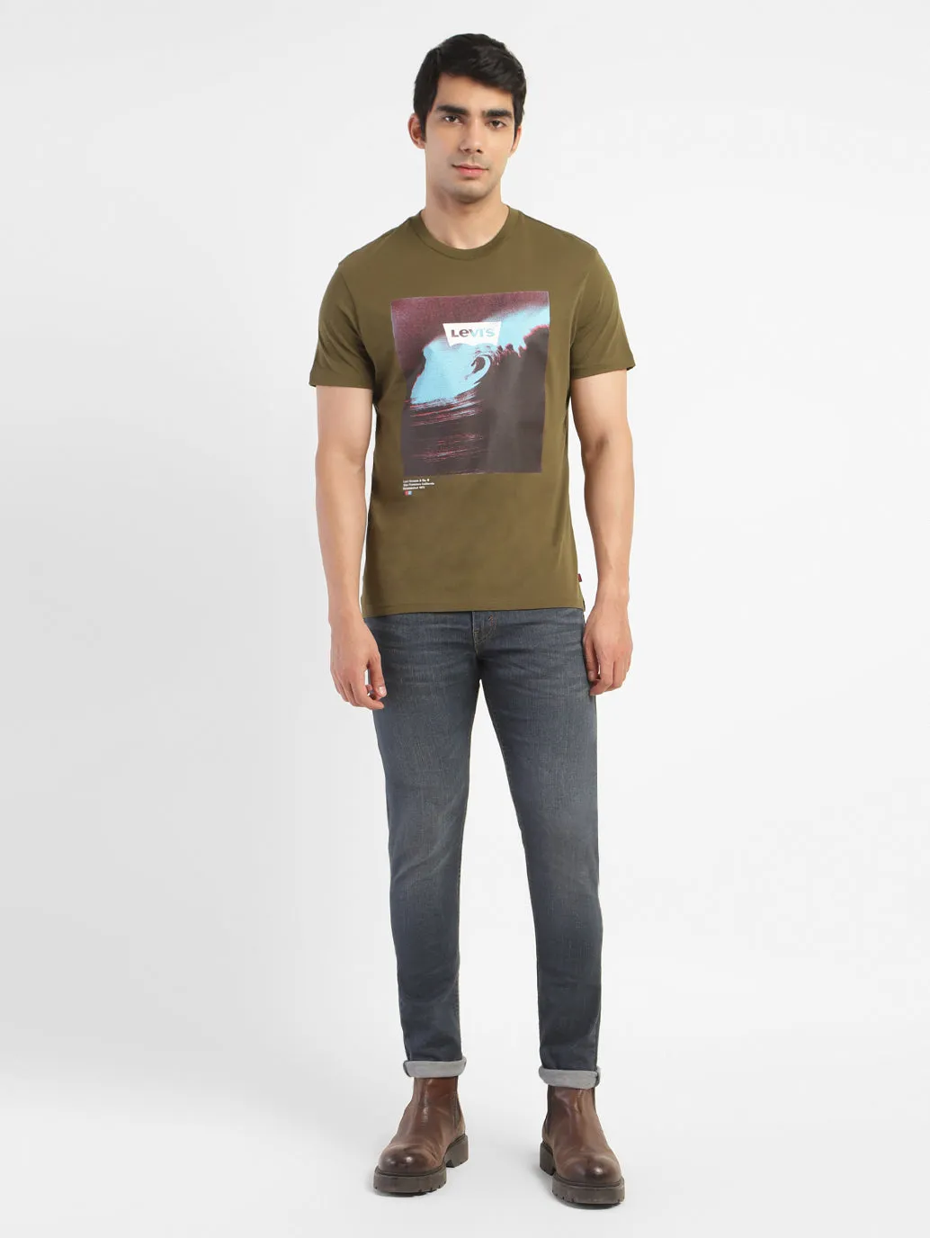 Men's Graphic Print Crew Neck T-shirt LEVI'S