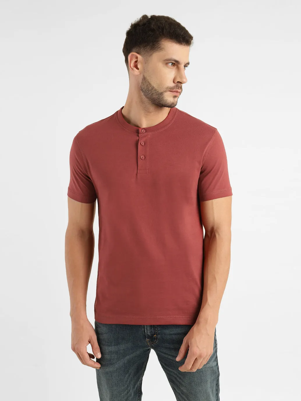 Men's Solid Henley T Shirt LEVI'S