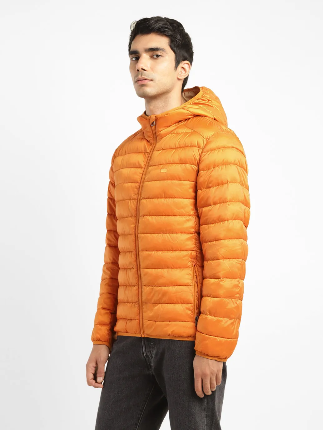 Men's Solid Orange Quilted Jacket LEVI'S
